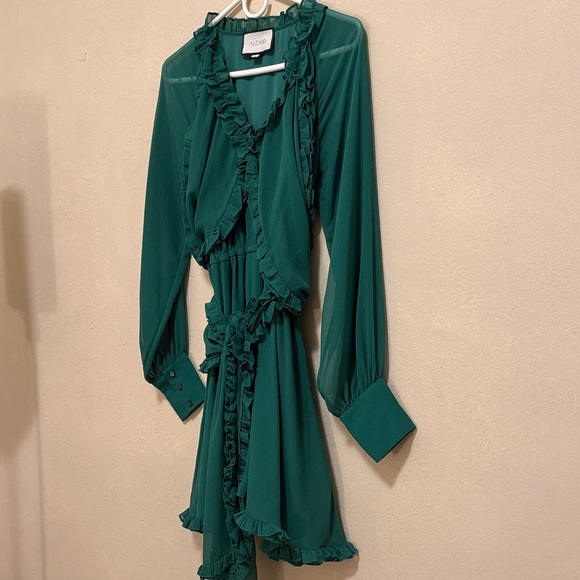 Alexis Suzette Long Sleeve Ruffle Dress - Picture 2 of 10